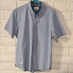 7 Diamonds Men's Light Blue Short Sleeve Shirt